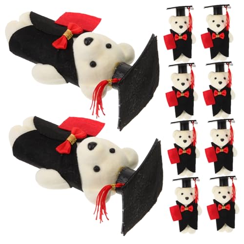 KONTONTY 10 Stücke Graduation Bär Puppe Gefüllte Plüsch Spielzeug Mini Graduation Bär Für KONTONTY 10 Stücke Graduation Bär Puppe Gefüllte Plüsch Spielzeug Mini Graduation Bär Für von KONTONTY