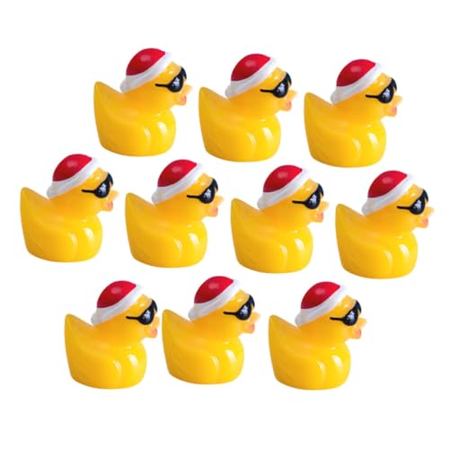 KONTONTY Garten-Miniaturfiguren-Set 10-teilig Miniatur-Ente Enten-Ornamente aus Kunstharz dekorative Enten für Hof Rasen Auto und Balkon KONTONTY Garten-Miniaturfiguren-Set 10-teilig Miniatur-Ente Enten-Ornamente aus Kunstharz dekorative Enten für Hof Rasen Auto und Balkon von KONTONTY