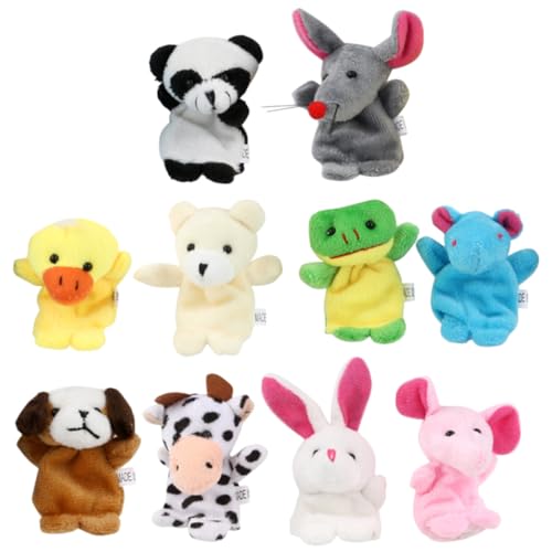 KONTONTY 10st Fingerpuppe Figuren Fingerspielzeug Lernspielzeug Eltern-Kind- Fingerspielzeug Für Kleinkinder Fingerspielzeug Für Kinderspielzeug Handpuppen Für Stoff KONTONTY 10st Fingerpuppe Figuren Fingerspielzeug Lernspielzeug Eltern-Kind- Fingerspielzeug Für Kleinkinder Fingerspielzeug Für Kinderspielzeug Handpuppen Für Stoff von KONTONTY
