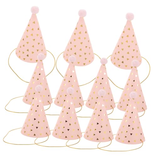 KONTONTY 10st Geburtstagshut Muschel-ringhalter Hochzeit Handy-geburtstagshüte Rundes Sieb Mini-ballon-kuchenaufleger Ringboxen Figur Blumentopfhalter Verrückter Hut Korb Vorne Rosa Plüsch KONTONTY 10st Geburtstagshut Muschel-ringhalter Hochzeit Handy-geburtstagshüte Rundes Sieb Mini-ballon-kuchenaufleger Ringboxen Figur Blumentopfhalter Verrückter Hut Korb Vorne Rosa Plüsch von KONTONTY