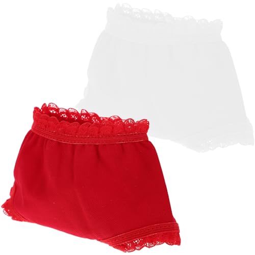 KONTONTY 10st Puppen-spitzenhöschen Große Puppe Plüschpuppe Mädchen Puppe Mini-Puppen Zubehör Für Babypuppen Mädchenpuppe Puppensachen Puppenzubehör Puppe Verkleiden Zubehör Stoff von KONTONTY