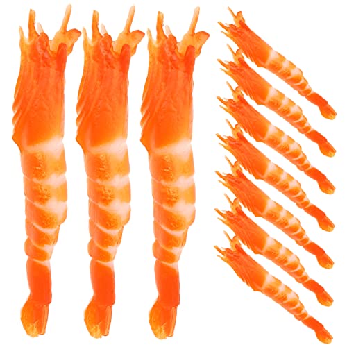KONTONTY Künstliche Garnelen Für Gefälschte Garnelen Spielzeug 10pcs Simulation Garnelen Modelle Restaurant Prop von KONTONTY