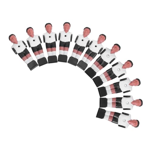 KONTONTY 11 Stück Teiliges Kunststoff-fußballspieler Tischkicker Robuste Ersatzfiguren mit Glatter Oberfläche Vollständiges Team für Familien Gesellschaftsspiele Langlebige Kicker-Teile für von KONTONTY