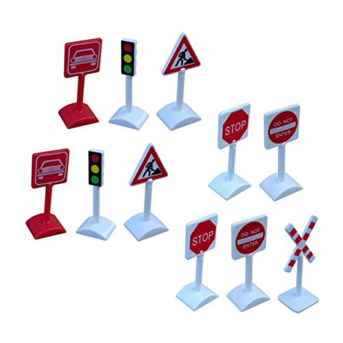 KONTONTY 11 Stück Verkehrszeichen Teiliges Lernspielzeug für Praktische Verkehrshinweise für Kreative Rollenspiele und Verkehrserziehung Kompakt und Leicht für Unterwegs KONTONTY 11 Stück Verkehrszeichen Teiliges Lernspielzeug für Praktische Verkehrshinweise für Kreative Rollenspiele und Verkehrserziehung Kompakt und Leicht für Unterwegs von KONTONTY