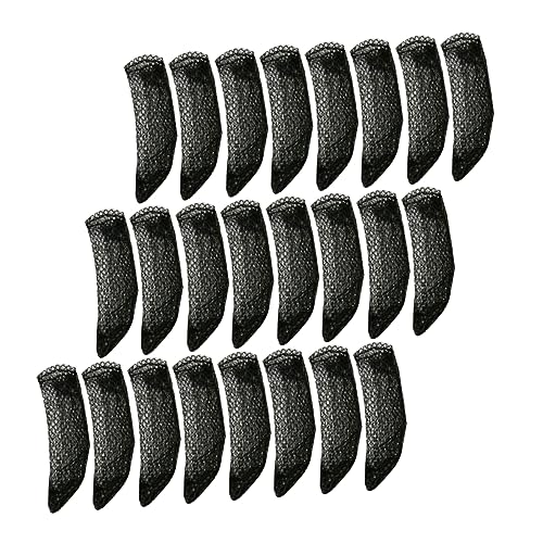 KONTONTY 12 Paare Puppensocken anziehen klein Baumwolle Mädchen Zubehör Kind DIY Puppensocken Puppenstrumpf selber Machen Socken für Puppe Puppenkleidung Accessoires Gittergewebe Schwarz von KONTONTY