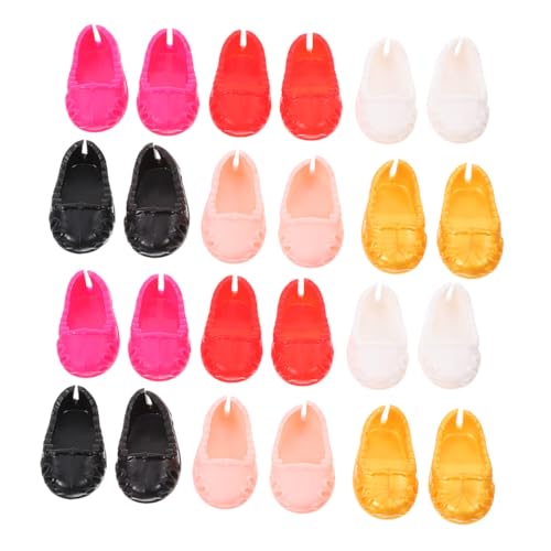 KONTONTY 12 Paare Schuhe Puppenspielzeugschuhe Mini-Schuh- Miniaturschuh Puppenschuhe Zum Basteln Puppenzubehör DIY Dull Schuhe Süße Minischuhe Miniatur Schuhe Plastik KONTONTY 12 Paare Schuhe Puppenspielzeugschuhe Mini-Schuh- Miniaturschuh Puppenschuhe Zum Basteln Puppenzubehör DIY Dull Schuhe Süße Minischuhe Miniatur Schuhe Plastik von KONTONTY