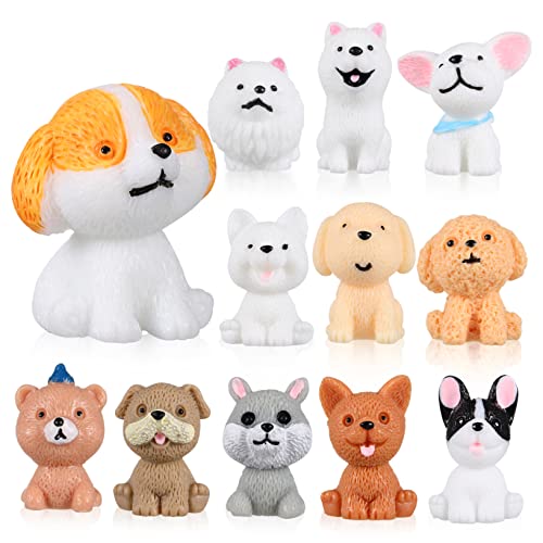 KONTONTY 12 Stück Cartoon-Welpen-Ornamente Minifiguren für Tierspielzeug für kuschelhund wohnzimmerdeko tortendeko Einschulung Hundeskulpturen Welpenfiguren Wohnkultur Harz KONTONTY 12 Stück Cartoon-Welpen-Ornamente Minifiguren für Tierspielzeug für kuschelhund wohnzimmerdeko tortendeko Einschulung Hundeskulpturen Welpenfiguren Wohnkultur Harz von KONTONTY