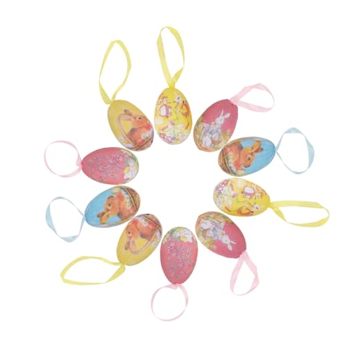 KONTONTY 12stücke Spielzeug Bunte Dekorationen Für Mädchen Papier-eier Für Ostereiersuche Und Bastelaktivitäten Zufällige Farben von KONTONTY