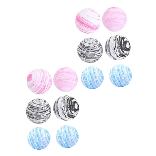 KONTONTY 12 Stück Hüpfender Ball federnd große Hüpfbälle Hüpf-Partyspiel kleine Hüpfbälle Toys flummiset Children's Toys Creative Toys Eva-Hüpfbälle Bälle zum Stressabbau von KONTONTY