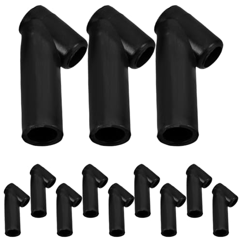 KONTONTY 12 Stück Kite-Verbindungs-T-Stück DIY Drachenrahmen Drachen DIY Kite-Rahmenverbinder DIY-Drachenteile Baue deinen eigenen Drachen DIY Kite-Verbindungsteile Plastik Schwarz von KONTONTY