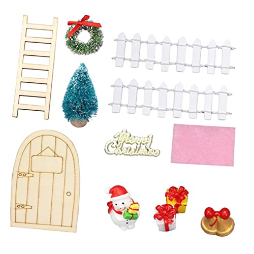 KONTONTY Weihnachts Dekoration Weihnachtsdekorationen Für Puppenhaus DIY Weihnachtsaccessoires Für Weihnachts Szenen Ideal Für Puppenhaus Weihnachtsdeko Mini Weihnachtsdeko von KONTONTY
