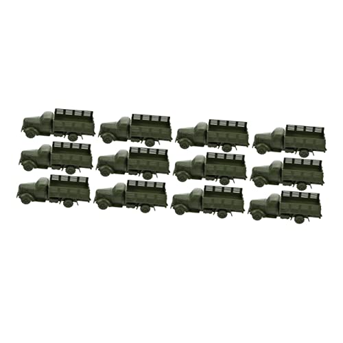 KONTONTY 12 Stück Modellspielzeug für Militärfahrzeuge Soldatenspielzeug Lastwagen Miniaturlastwagen interessantes LKW- klassisches LKW- Automodell pp Dunkelgrün KONTONTY 12 Stück Modellspielzeug für Militärfahrzeuge Soldatenspielzeug Lastwagen Miniaturlastwagen interessantes LKW- klassisches LKW- Automodell pp Dunkelgrün von KONTONTY
