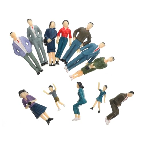 KONTONTY 12 Stück Simulationscharaktermodell Figuren Landschaft Zahlen Menschen Winzig Mini Klein Person Architektur-Layout- Layout-Verzierungen Zug-Layout-Modelle Abs KONTONTY 12 Stück Simulationscharaktermodell Figuren Landschaft Zahlen Menschen Winzig Mini Klein Person Architektur-Layout- Layout-Verzierungen Zug-Layout-Modelle Abs von KONTONTY
