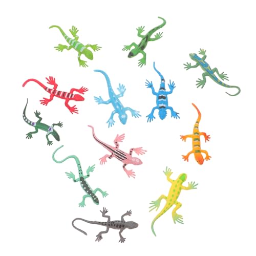 KONTONTY 12 Stück Teiliges Künstliche Eidechsen Bunte Plastik Reptilienfiguren für Lernspielzeug und Kreative Dekoration KONTONTY 12 Stück Teiliges Künstliche Eidechsen Bunte Plastik Reptilienfiguren für Lernspielzeug und Kreative Dekoration von KONTONTY
