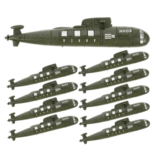 KONTONTY 12 Stück Teiliges Militärische Boot Modelle Detailgetreu Gestaltete Sandtisch Landschaftsdeko Stabile Langlebige Materialien Pädagogisches und Schreibtischdekor für Sammler von KONTONTY