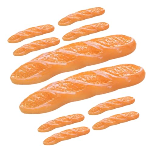 KONTONTY 12 Stück Teiliges Mini Brot Realistische Resin Baguette Modelle Dekoratives Puppenhaus Zubehör Detailgetreue Miniatur Brotsimulation für DIY und Tischdekoration KONTONTY 12 Stück Teiliges Mini Brot Realistische Resin Baguette Modelle Dekoratives Puppenhaus Zubehör Detailgetreue Miniatur Brotsimulation für DIY und Tischdekoration von KONTONTY