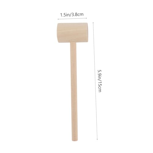 KONTONTY 12 Stück Teiliges Mini Holzhammer Hämmer aus Holz Handlich Sicher Fördert Motorik als Geschenk für Kleinkinder Ab Jahr Kompakt Langlebig und Leicht zu Reinigen von KONTONTY