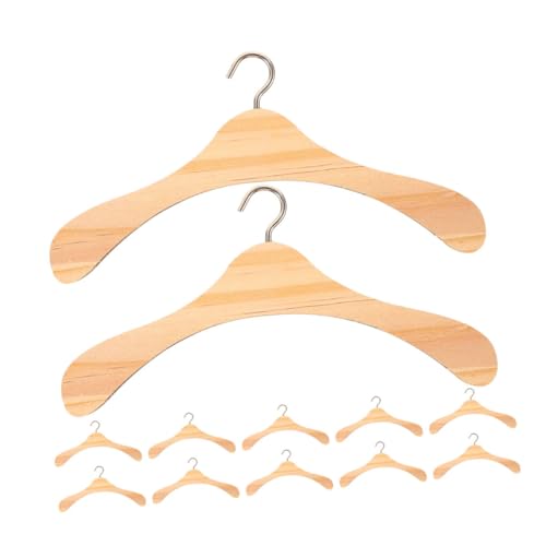 KONTONTY 12 Stück Teiliges Miniatur Holzkleiderbügel für Puppenkleidung Natürliche Farbe Stabile Verarbeitung Langlebig und Umweltfreundlich als Puppenschrank Accessoire zur Ordentlichen KONTONTY 12 Stück Teiliges Miniatur Holzkleiderbügel für Puppenkleidung Natürliche Farbe Stabile Verarbeitung Langlebig und Umweltfreundlich als Puppenschrank Accessoire zur Ordentlichen von KONTONTY