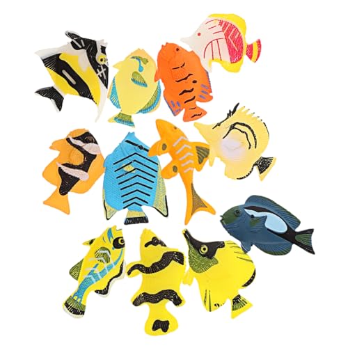 KONTONTY 12 Stück Teiliges Set Miniatur Meereslebewesen Figuren Dekorative Tropische Fischmodelle für Aquarien Wasserfreundliche und Realistische Fischskulpturen für Lebendige KONTONTY 12 Stück Teiliges Set Miniatur Meereslebewesen Figuren Dekorative Tropische Fischmodelle für Aquarien Wasserfreundliche und Realistische Fischskulpturen für Lebendige von KONTONTY