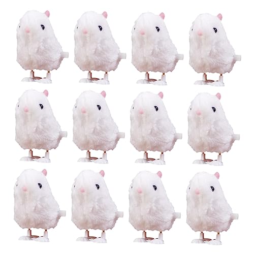 KONTONTY 12 Stück Teiliges Wind Up Rabbit aus Hochwertigem Material Sicheres Aufziehspielzeug mit Niedlichem Kaninchen Design für Osterdekoration Fördert Koordination und Fantasie von KONTONTY