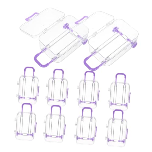 KONTONTY 12 Stück Trolley -Box -Verpackungsbox Koffer zugunsten Boxen Mini-Kunststoffkoffer für Partygeschenke Mini-Gepäck-Partygeschenk Mini-Plastikkoffer p.s Violett KONTONTY 12 Stück Trolley -Box -Verpackungsbox Koffer zugunsten Boxen Mini-Kunststoffkoffer für Partygeschenke Mini-Gepäck-Partygeschenk Mini-Plastikkoffer p.s Violett von KONTONTY