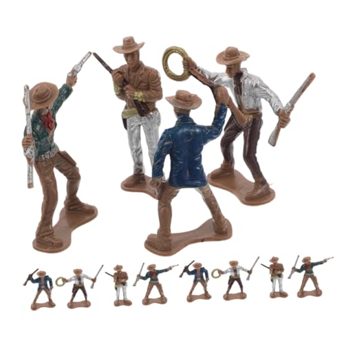 KONTONTY 12 Stück Western-Cowboy-Dekorationen, Mini-Cowboy-statuen, Amerikanisches Spielzeug Aus Kunststoff Für Western-Themen-kuchenaufsätze, Cowboy-partyzubehör KONTONTY 12 Stück Western-Cowboy-Dekorationen, Mini-Cowboy-statuen, Amerikanisches Spielzeug Aus Kunststoff Für Western-Themen-kuchenaufsätze, Cowboy-partyzubehör von KONTONTY