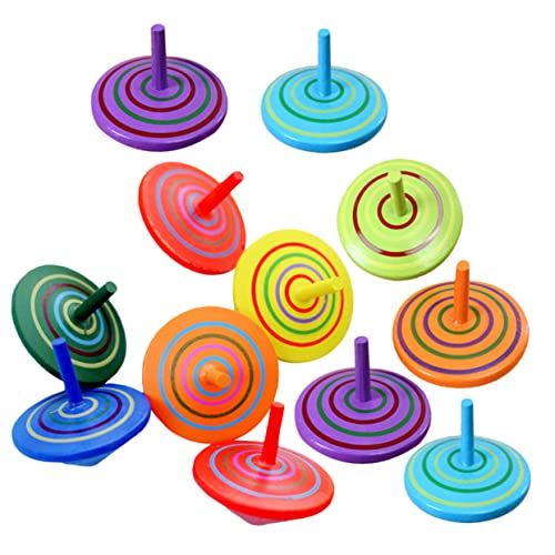 KONTONTY 12 Stück hölzerner Kreisel holzspielzeug für funnytoys Gyroskop Kinderspielzeug für Kleinkinder im Vorschulalter Vorschulspielzeug aus Holz KONTONTY 12 Stück hölzerner Kreisel holzspielzeug für funnytoys Gyroskop Kinderspielzeug für Kleinkinder im Vorschulalter Vorschulspielzeug aus Holz von KONTONTY