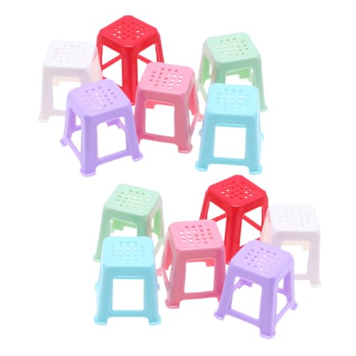 KONTONTY 12 Stück kleine Gruppenhocker Esstischspielzeug stapelbare Hocker Zubehör zum Gießen von Farbe Nesthocker Malzubehör zum Färben Stehen Mini-Stühle Plastik KONTONTY 12 Stück kleine Gruppenhocker Esstischspielzeug stapelbare Hocker Zubehör zum Gießen von Farbe Nesthocker Malzubehör zum Färben Stehen Mini-Stühle Plastik von KONTONTY