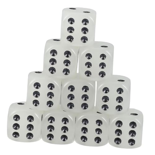 KONTONTY 12pcs Night Glow Würfel Set Spiel Spielen Würfel Für Parteien Garten Requisiten Mini Würfel Exquisite Würfel von KONTONTY