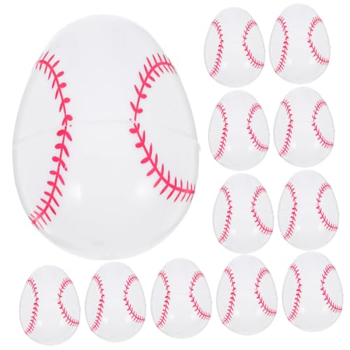 KONTONTY Jumbo-ostereier Im Baseball-design Befüllbare Eier Für -süßigkeitenboxen von KONTONTY