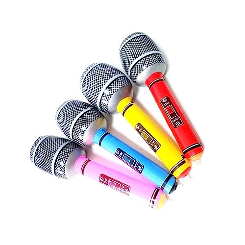 KONTONTY Mikrofone Für Jungen Und Mädchen 12er-pack Aufblasbares Spielzeug Aus Pvc Für Strandpartys Geburtstagsgeschenke Luftablass Zufällige Farbe KONTONTY Mikrofone Für Jungen Und Mädchen 12er-pack Aufblasbares Spielzeug Aus Pvc Für Strandpartys Geburtstagsgeschenke Luftablass Zufällige Farbe von KONTONTY