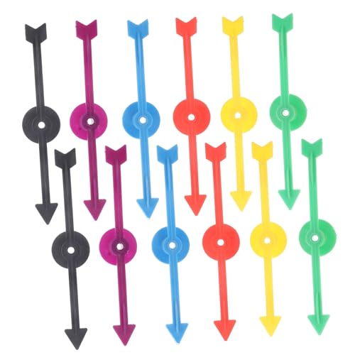 KONTONTY 12St Spielradzeiger für jucarii pentru copii spielsachen hühner kinderknallzeug feststecken zappeln Spiel Pfeile Spielzeiger Pfeilspinner Plastik von KONTONTY