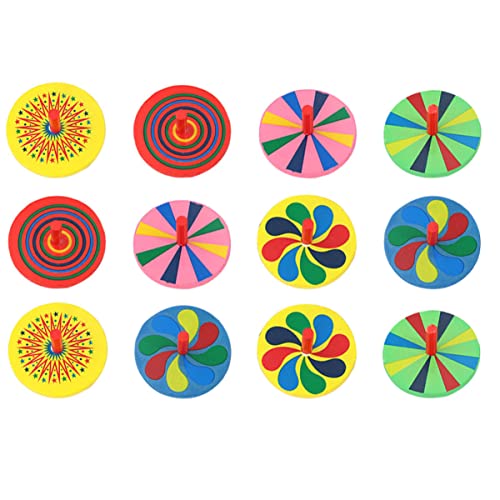 KONTONTY 12Stücke Bunte Holz Gyroskope für Pädagogisches Dekompressionsspielzeug Praktischen Fähigkeiten als Geburtstagsgeschenk KONTONTY 12Stücke Bunte Holz Gyroskope für Pädagogisches Dekompressionsspielzeug Praktischen Fähigkeiten als Geburtstagsgeschenk von KONTONTY
