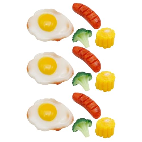 KONTONTY 12 Stücke Künstliches Lebensmittelmodell Satz Lebensechte Rollenspiel Lebensmittel für Kinder Simulation Gemüse Spiegelei Wurst Mehr für Spielküche Fotografie Requisiten KONTONTY 12 Stücke Künstliches Lebensmittelmodell Satz Lebensechte Rollenspiel Lebensmittel für Kinder Simulation Gemüse Spiegelei Wurst Mehr für Spielküche Fotografie Requisiten von KONTONTY