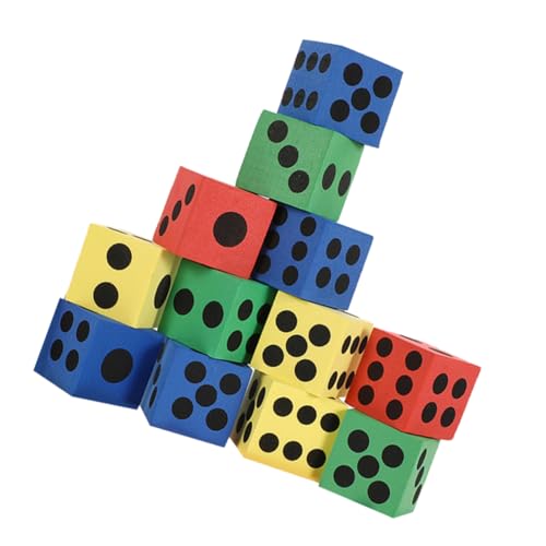 KONTONTY 12Stücke Punktwürfel Kreative Schaumstoffwürfel für Spiele und Lernaktivitäten für Partys und Familienfeiern Farbenfrohes Design KONTONTY 12Stücke Punktwürfel Kreative Schaumstoffwürfel für Spiele und Lernaktivitäten für Partys und Familienfeiern Farbenfrohes Design von KONTONTY
