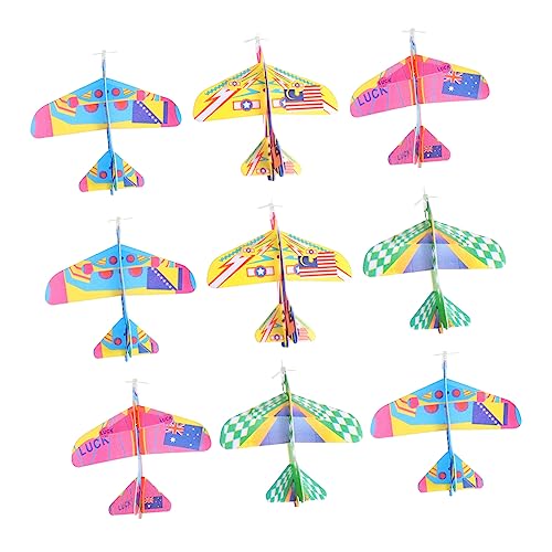 KONTONTY 12Stücke Schaumzeugflugzeuge Im Freien Für Jungen Und Leicht Und Sicher Zum Werfen Und Zufälliger Stil Perfektes Für Gartenaktivitäten von KONTONTY