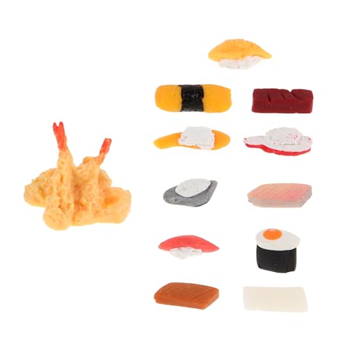 KONTONTY 12Stücke Sushi Modelle für Puppenhäuser Realistische Lebensmittel Requisiten Dekorative Essen für Kreative Küchenszenen Puppenhaus Dekorationen KONTONTY 12Stücke Sushi Modelle für Puppenhäuser Realistische Lebensmittel Requisiten Dekorative Essen für Kreative Küchenszenen Puppenhaus Dekorationen von KONTONTY
