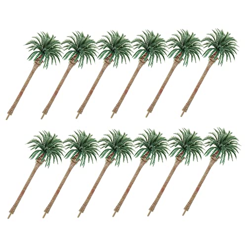 KONTONTY 12pcs Miniatur -landschaftsmodelle Gefälschter Baum- Und -DIY -pflanzendekorationskräfte von KONTONTY