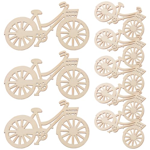 KONTONTY Miniaturfahrrad Satz Für Puppenhaus Holzfahrräder Modell Kleine Fahrrad Dekoration DIY Puppenhaus Zubehör KONTONTY Miniaturfahrrad Satz Für Puppenhaus Holzfahrräder Modell Kleine Fahrrad Dekoration DIY Puppenhaus Zubehör von KONTONTY
