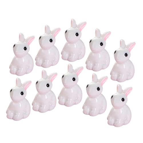 KONTONTY 12st Mikro-landschaftsverzierung Cupcake-Topper Mit Hasen Winzige Tiere Puppenhaus-tierfiguren Feengartenzubehör Garten Kleine Statuen Mini-Kaninchen-Modell Hasenfigur Weiß Harz KONTONTY 12st Mikro-landschaftsverzierung Cupcake-Topper Mit Hasen Winzige Tiere Puppenhaus-tierfiguren Feengartenzubehör Garten Kleine Statuen Mini-Kaninchen-Modell Hasenfigur Weiß Harz von KONTONTY