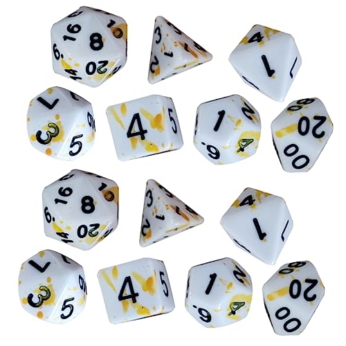 KONTONTY 14 Stück Brettspiel настольные игры brettspiel zubehör Brettspiel-Props Party Supplies spielwürfel Acryl Acrylwürfel Unterhaltungszubehör Tragbare Zahlenwürfel von KONTONTY