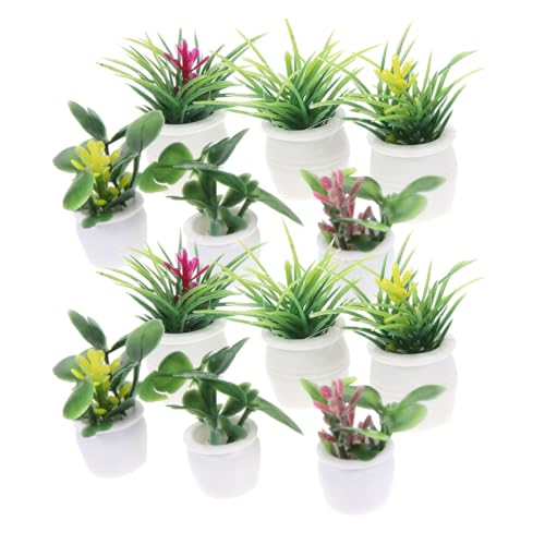 KONTONTY Realistische Miniatur-Bonsai-Pflanze Dekoration für Puppenhaus Heim und Schreibtisch Ornamente Miniatur-Landschaftsdekor KONTONTY Realistische Miniatur-Bonsai-Pflanze Dekoration für Puppenhaus Heim und Schreibtisch Ornamente Miniatur-Landschaftsdekor von KONTONTY