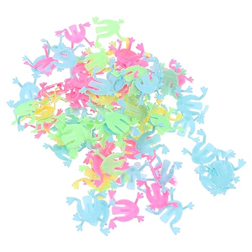 KONTONTY 140 Stücke Kunststoff Springende Frösche Spielzeug Mini Finger Drücken Frösche Lernspielzeug Für Kinder von KONTONTY