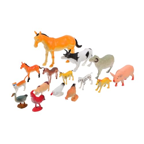 KONTONTY Tiere 14St Tiermodell-Spielzeug Spielzeug für Geflügel auf dem Bauernhof Mini-Bauernhof- -Pferd-Spielzeug Wohnkultur Mini-Tierdekorationen Mini-Dekor für Puppenhaus Foto von KONTONTY