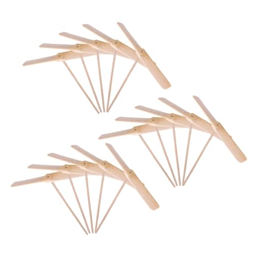 KONTONTY 15 Stück Teiliges Holz Flugspielzeug Interaktives Handpropeller Drachenfliegen Robustes Outdoor für Fördert Bewegung und Familienspaß KONTONTY 15 Stück Teiliges Holz Flugspielzeug Interaktives Handpropeller Drachenfliegen Robustes Outdoor für Fördert Bewegung und Familienspaß von KONTONTY