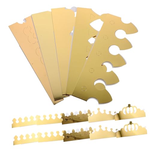 KONTONTY 15 Stück Teiliges Party Papier Kronen Faltbare Geburtstagskrone mit Festem Sitz Bunte und Erwachsenen Kopfbedeckung für Festliche und Fotoaufnahmen KONTONTY 15 Stück Teiliges Party Papier Kronen Faltbare Geburtstagskrone mit Festem Sitz Bunte und Erwachsenen Kopfbedeckung für Festliche und Fotoaufnahmen von KONTONTY