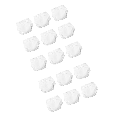 KONTONTY 15 Stück Teiliges Weiße Puppenunterwäsche Elastische Mini Doll Unterhosen Weiche und Praktische Puppenbekleidung Geeignet für Spielzeugpuppen Zubehör für Ankleiden und Rollenspiel KONTONTY 15 Stück Teiliges Weiße Puppenunterwäsche Elastische Mini Doll Unterhosen Weiche und Praktische Puppenbekleidung Geeignet für Spielzeugpuppen Zubehör für Ankleiden und Rollenspiel von KONTONTY