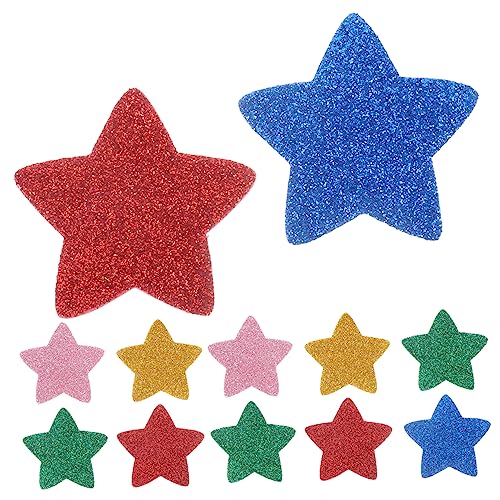 KONTONTY Sternaufkleber Schwarz Klein Für 15er Selbstklebende Sticker Set von KONTONTY
