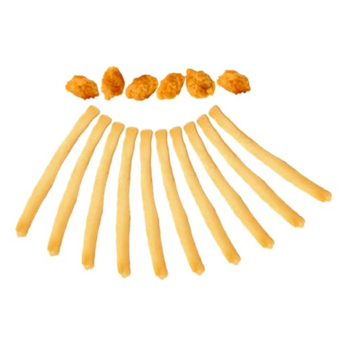 KONTONTY 16 Stück Pommes-Modell gefälschte Pommes Frites Lebensmittelsimulation Pommes Frites Küchendekoration Fotografie realistisch aussehende Chips frittiertes Modell schnell PVC Khaki KONTONTY 16 Stück Pommes-Modell gefälschte Pommes Frites Lebensmittelsimulation Pommes Frites Küchendekoration Fotografie realistisch aussehende Chips frittiertes Modell schnell PVC Khaki von KONTONTY