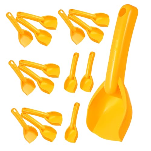 KONTONTY 16 Stück Teiliges Mini Sandspielzeug mit Ergonomischen Plastik-schaufeln Bunte Sandschaufeln für Strand Gartenspiele Leicht zu Reinigen Kindersicher für Kindergeburtstag und von KONTONTY